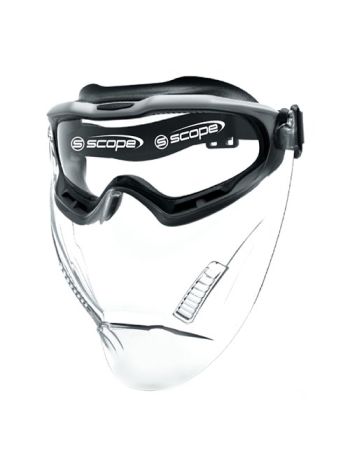 SPARTAN WITH CLEAR VISOR/GREY FRAME TITANIUM AF/AS CLEAR LENS