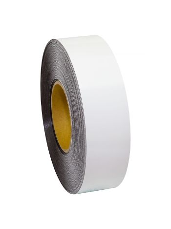 WHITE MAGNETIC TAPE 50MM X 30M X 0.68MM