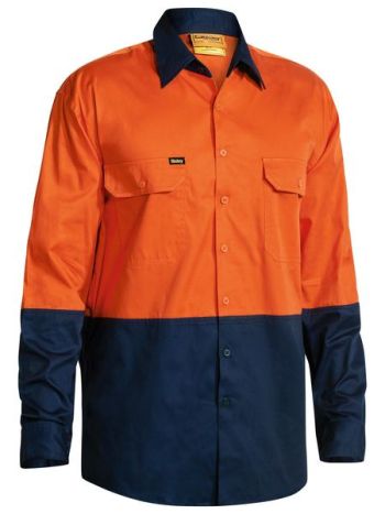 Bisley Hi Vis Cool Lightweight Shirt Long Sleeve