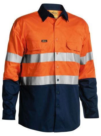 Bisley HiVis Taped Cool Lightweight Long Sleeve Shirt