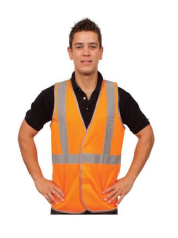 YSF Hi-Vis Day/Night Vest with H-Pattern (Class D/N)-Orange-S