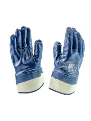 Blue Nitrile Dipped Gloves 12pairs Pack