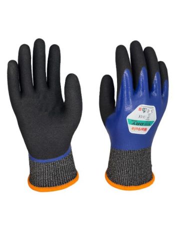 Nexus Dry Cut 5/D Double Dip Nitrile Sandy Finish 13 gauge Waterproof AS/NZS 2161.3 4X43D  Size S-2XL12pr/pack 144pr/ctn