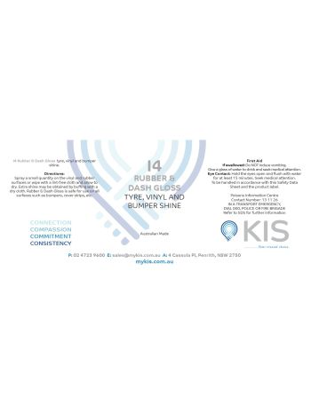 KIS-I4 Label 500ml Bottle