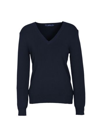 Biz Collection Womens V-Neck Knit Pullover