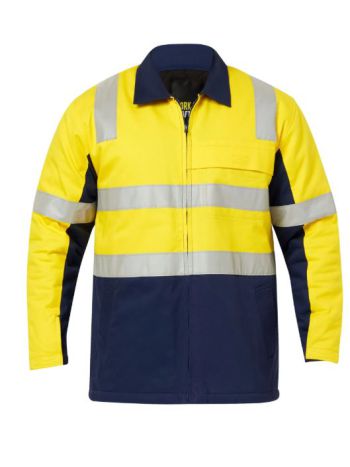 Workcraft Hi Vis Cotton Reflective Jacket