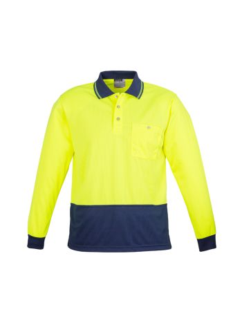 Syzmik Unisex Hi Vis Basic Long Sleeve Polo