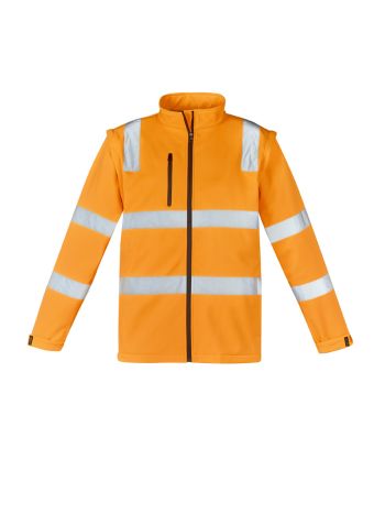 Syzmik Unisex Hi Vis VIC Rail 2 In 1 Softshell Jacket