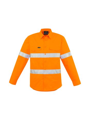 Syzmik Mens Hi Vis Hoop Taped Long Sleeve Shirt